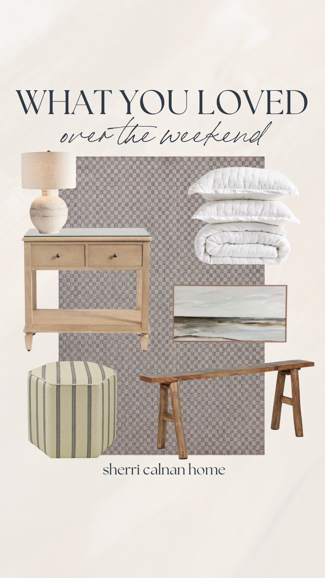 Your favorites from the weekend are in! Bigger purchases like this outdoor rug, best selling nightstand, and antique wooden bench were popular picks. I’m so glad that lots of you are also still loving this classic white bedding! It’s so cozy 🫶🏼

#LTKHome #LTKSaleAlert