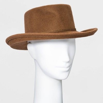 Women&#39;s Felt Boater Hat - Universal Thread&#8482; Taupe | Target
