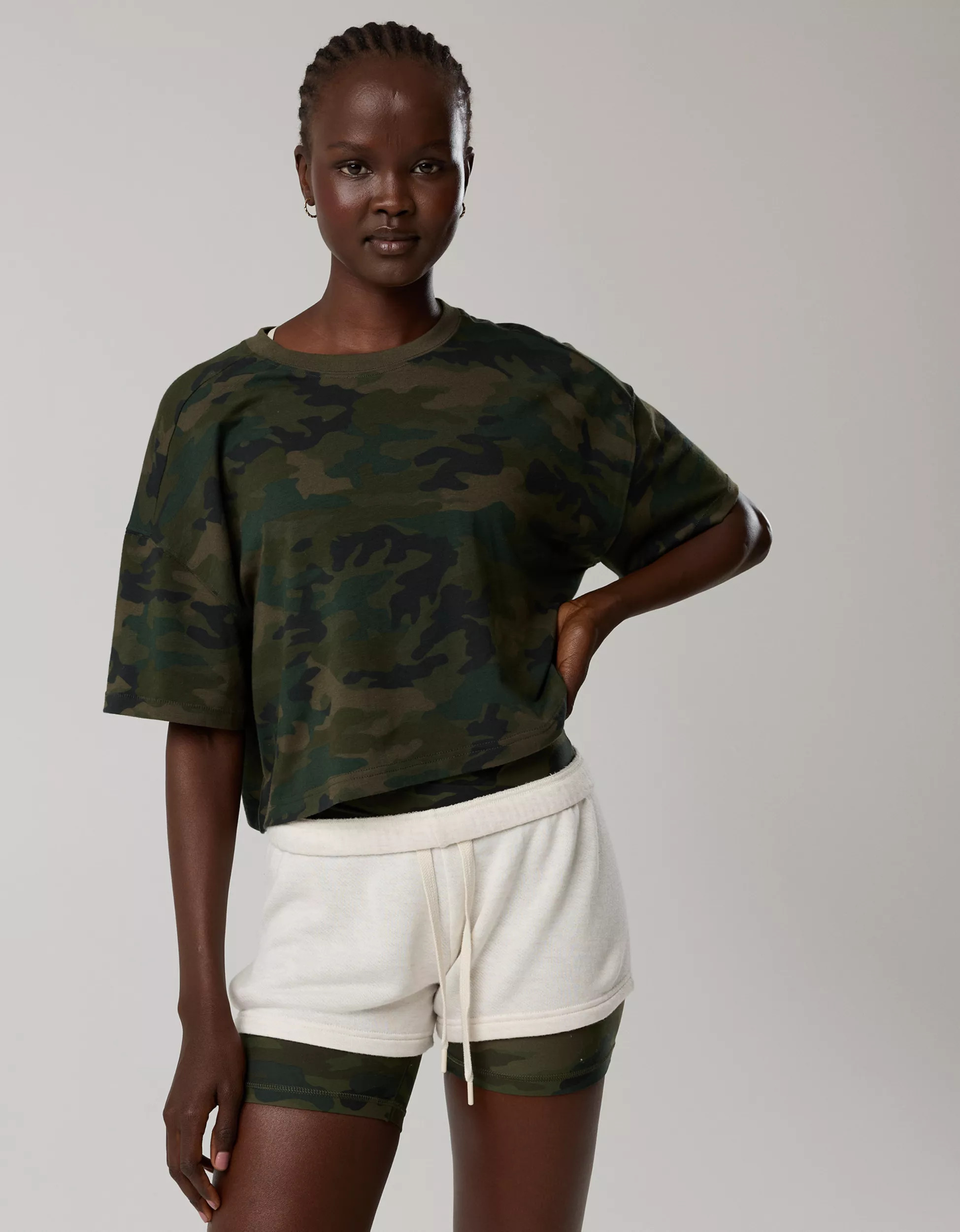 OFFLINE By Aerie Let's Stretch Cropped T-Shirt | Aerie