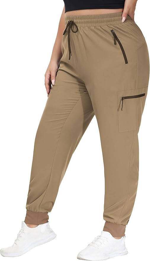 SEKINO Women's Plus Size Hiking Cargo Pants Lightweight Quick Dry Joggers Athletic Workout Outdoo... | Amazon (US)