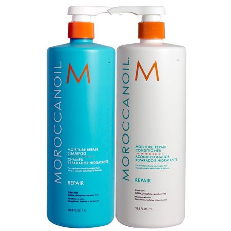 MoroccanOil Moisture Shampoo And Conditioner Liter Duo | Walmart (US)