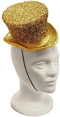 Arsimus Mardi Gras St. Patrick's Day Leprechaun Mini Party Hat (Gold) | Amazon (US)