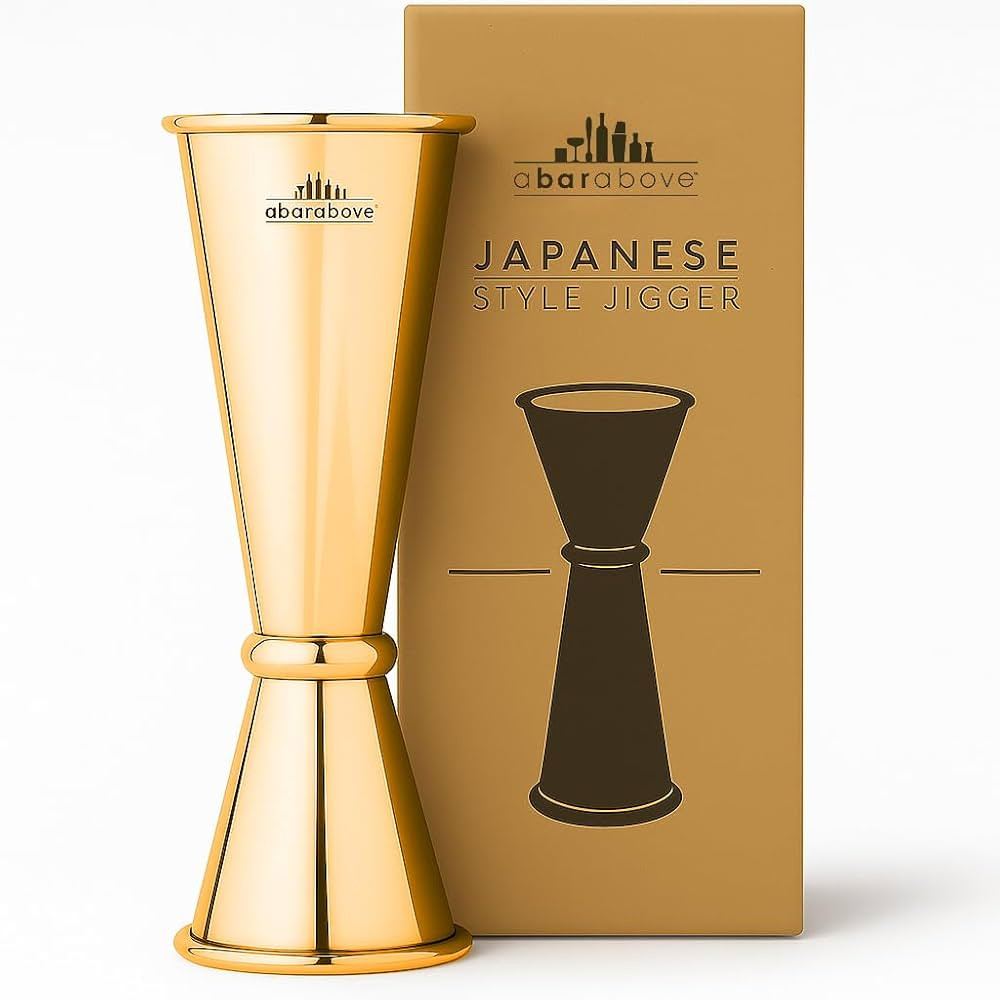 A Bar Above Premium Japanese Jigger 8 Precise Measurement Markings, Heavy Duty 304 Stainless Stee... | Amazon (US)