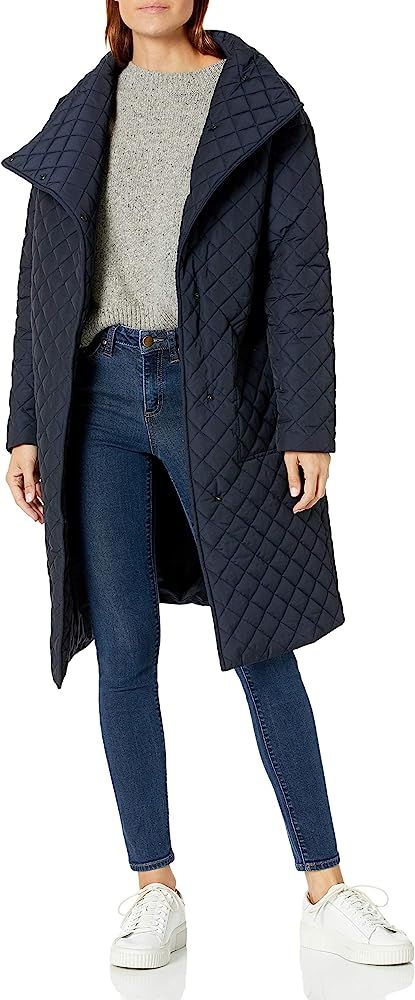 Daily Ritual Women's Quilted Long Coat | Amazon (US)