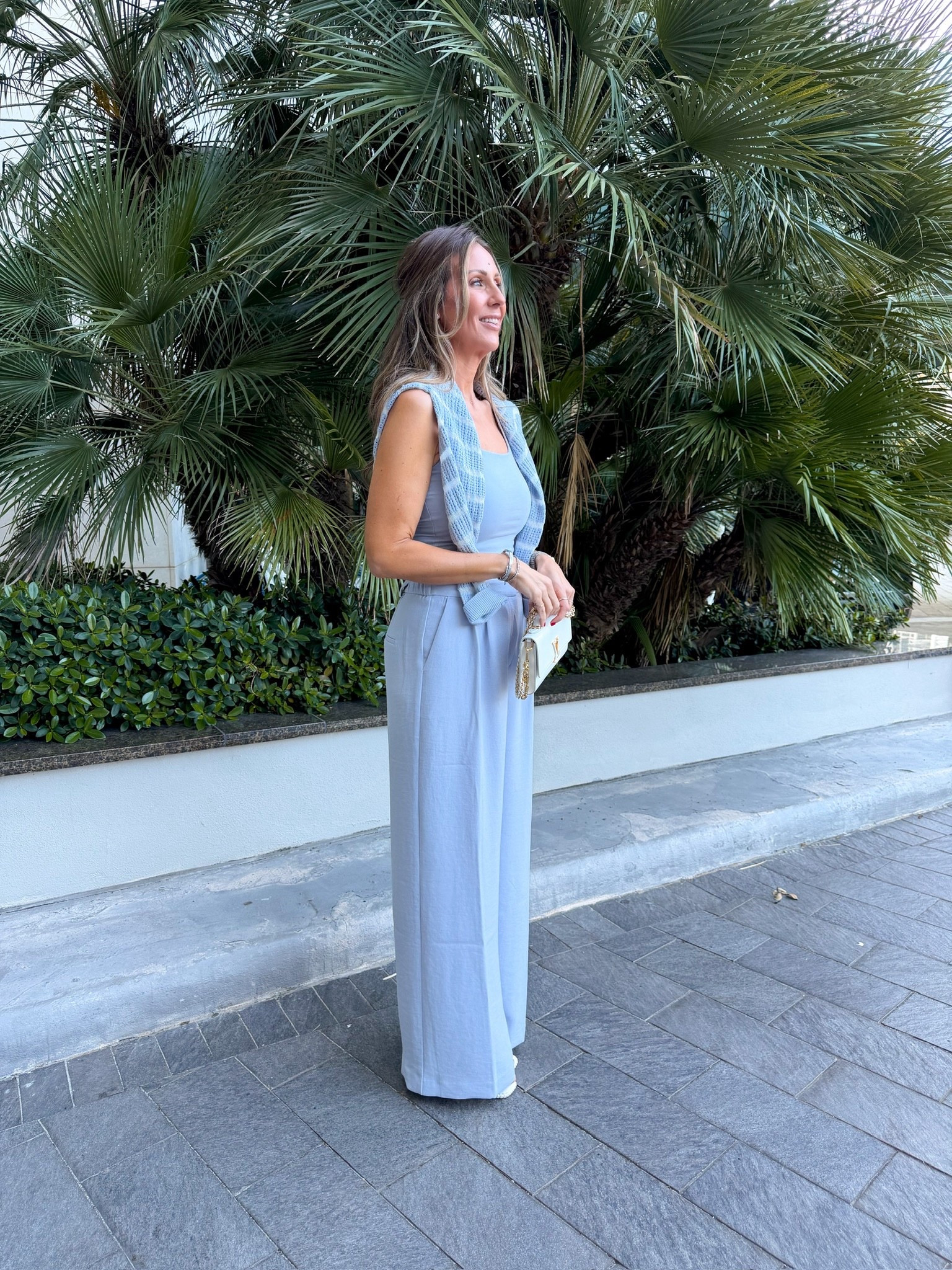 @Express this light blue color is so pretty! Early spring outfit, spring workwear, spring office outfit, teacher outfit, themominstyle 
Pants are TTS

#LTKWorkwear #LTKSeasonal #LTKootd