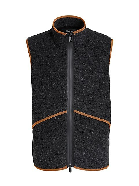 Outdoor Capsule Wool-Blend Zip-Up Vest | Saks Fifth Avenue