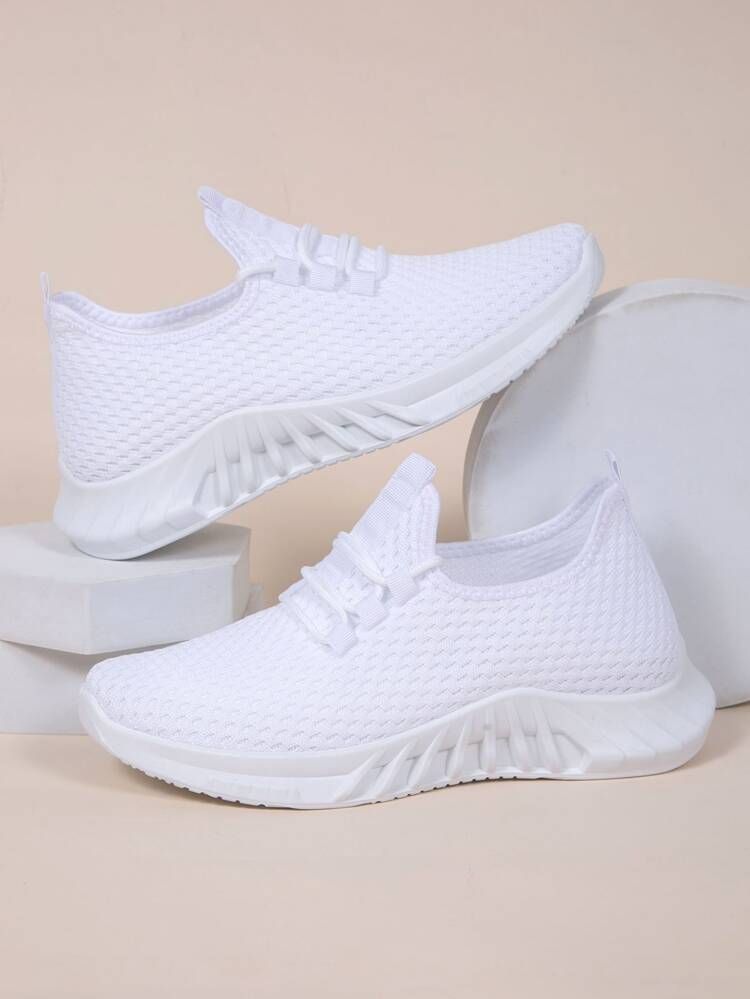 Women Minimalist Running Shoes, Lace-up Front Sneakers | SHEIN