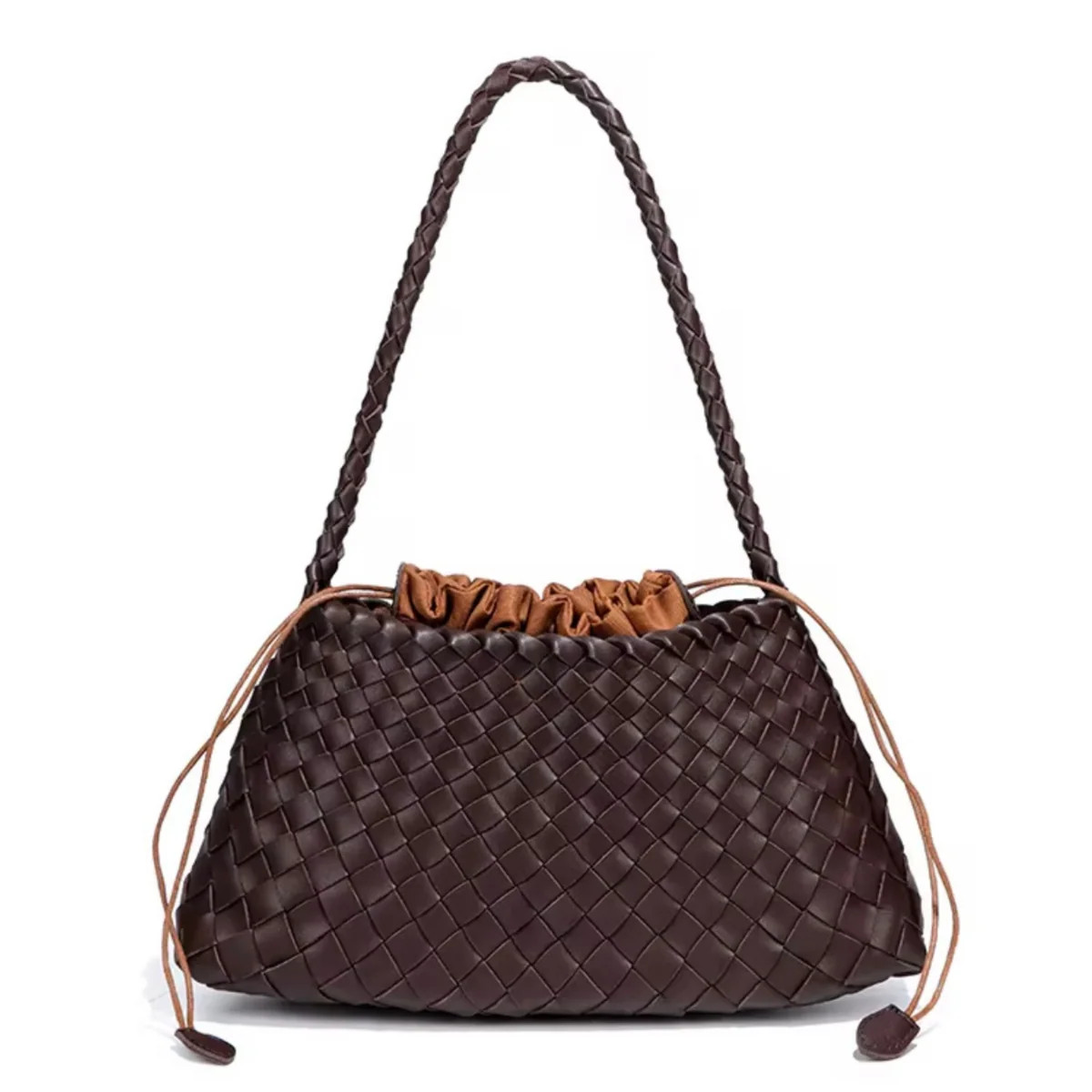 Iris Coffee Woven Tote | Sea Marie Designs
