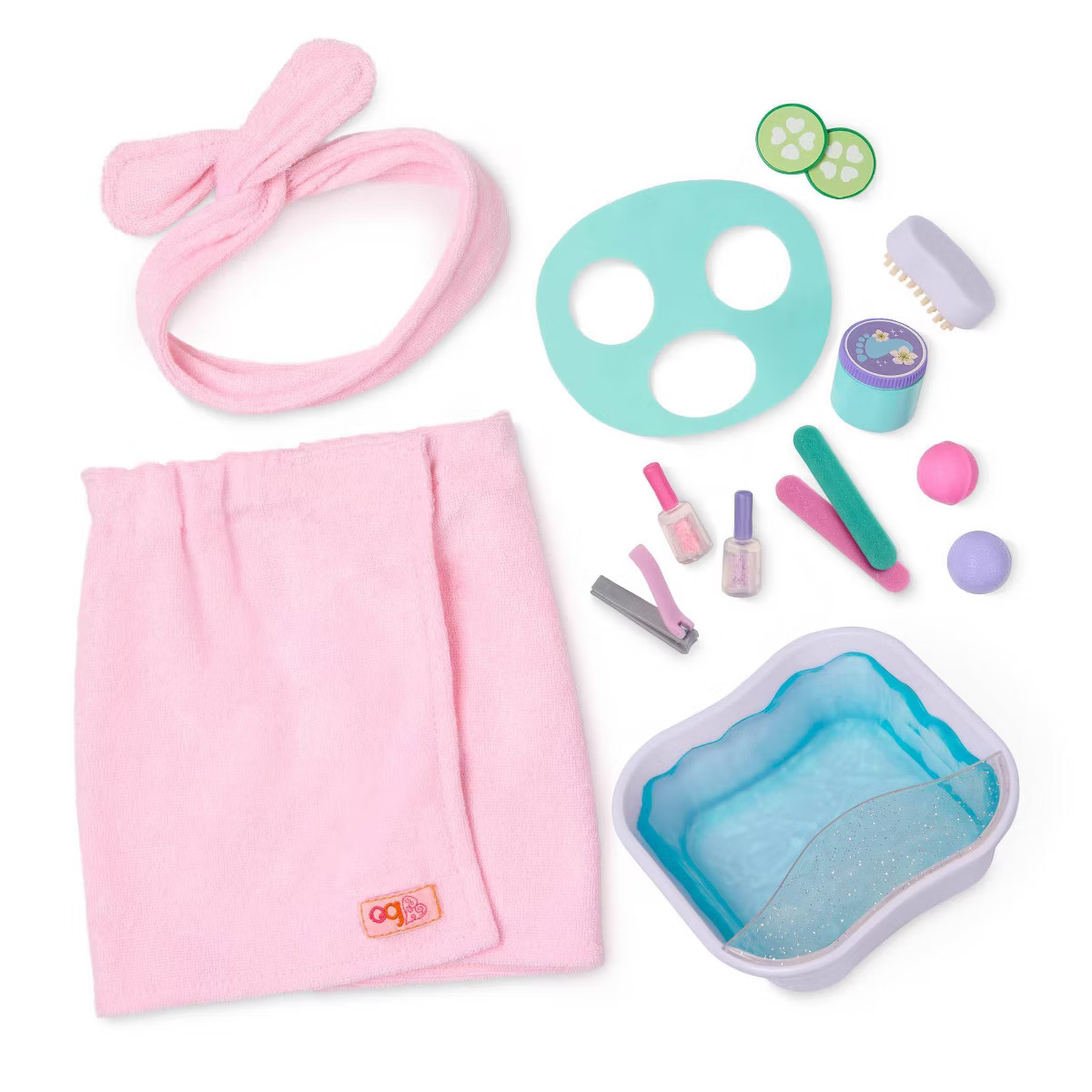 Our Generation Spa Day Fun Foot Bath & Face Mask Accessory Set for 18" Dolls | Target