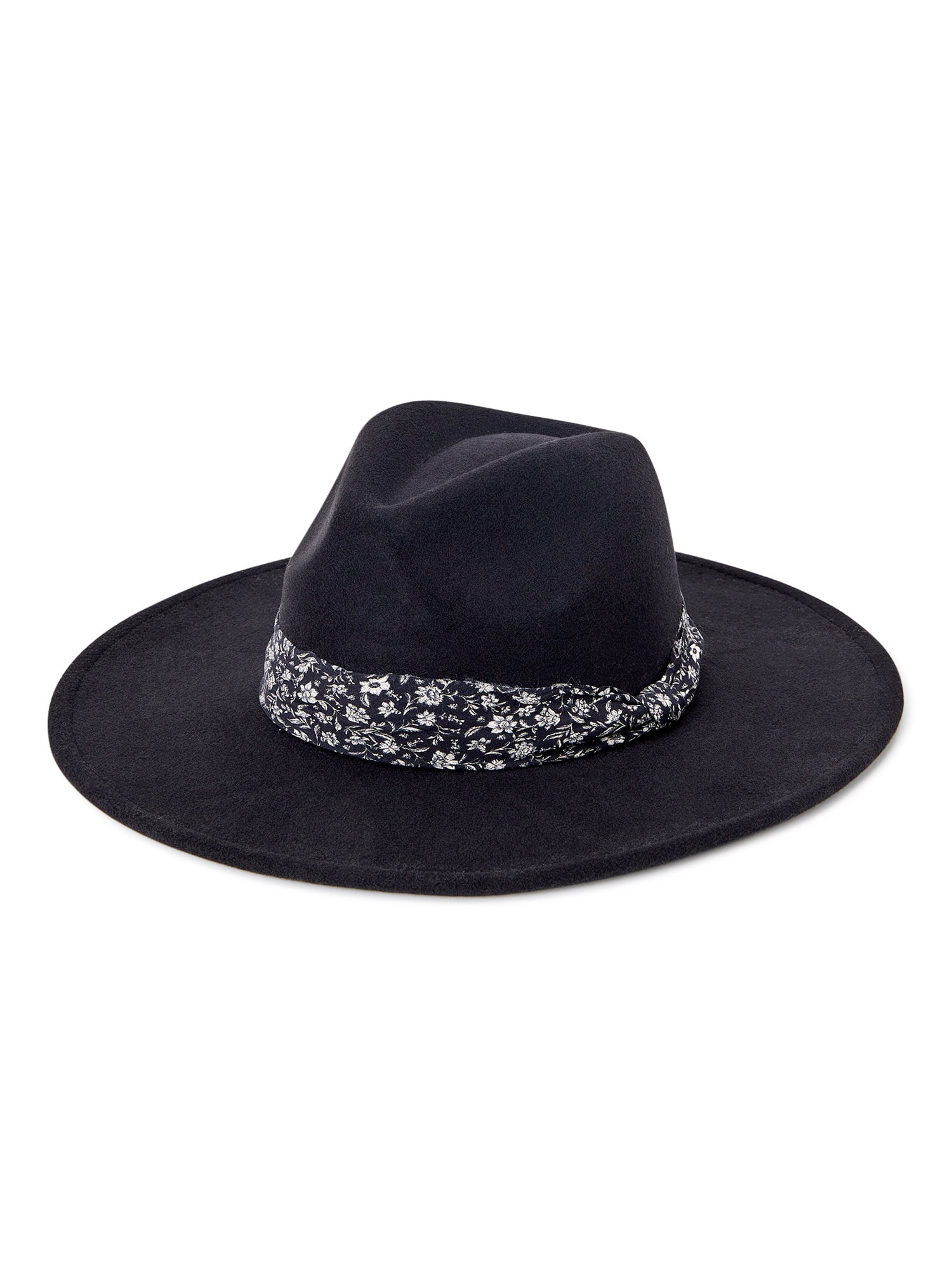 Time And Tru Women’s Printed Band Fedora - Walmart.com | Walmart (US)