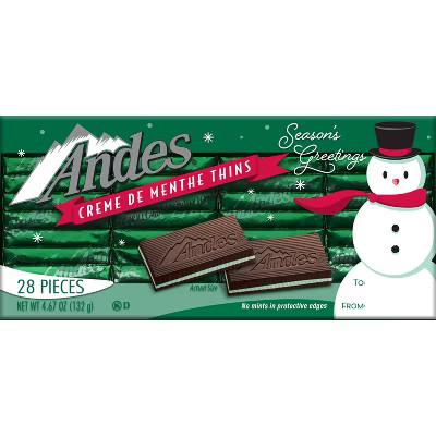 Andes Christmas Creme de Menthe Thins - 4.67oz | Target
