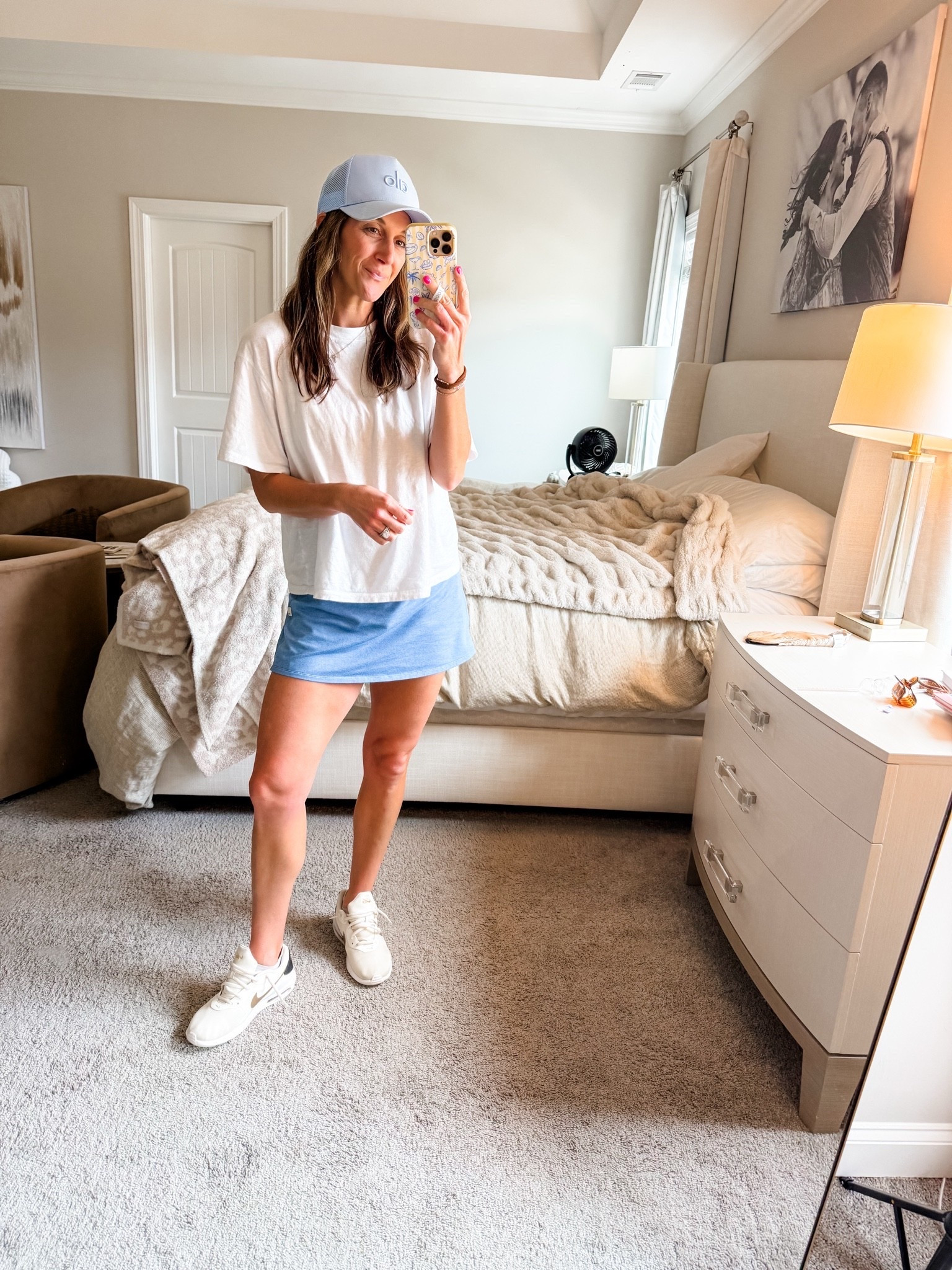 Tee is a fave from Aerie & 25% off. Comes in other colors. Wearing a small. 

Skirt is old from Vuori. Linked similar options. Wearing a small

Shoes are old Nikes. Linked similar

Alo yoga Hat is still in stock in other colors

Loopy is 10% off code: watsonansley10

Click here to shop!

Daily | outfit | fit | sports | skirt | skort | tee | sale | aerie | Vuori | alo yoga | trucker hat | Nikes | sneakers | active | cross necklace | electric picks | loopy | phone case

#LTKSaleAlert #LTKActive #LTKootd