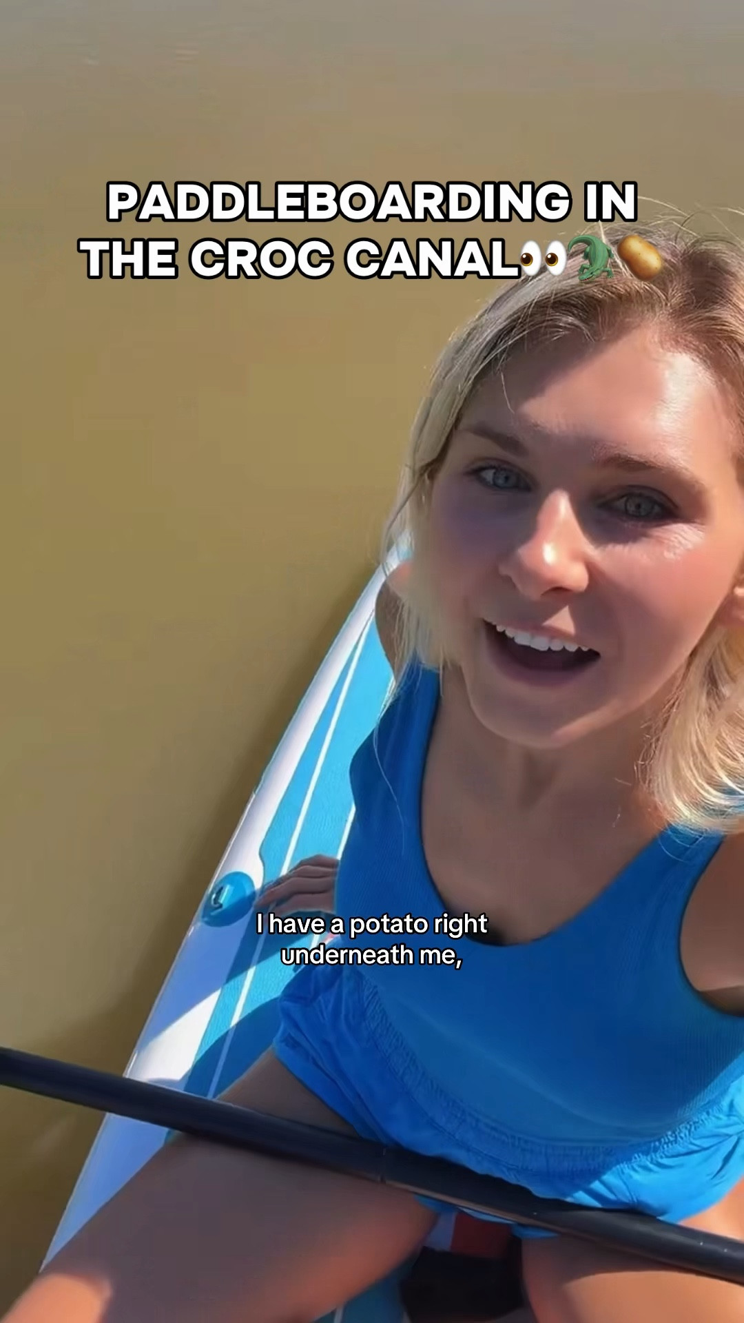 You never know what… or when… something might pop up in the Croc Canal 😅🐊👀🥔 So many mom & babies today!

#crocodile #manatee #paddleboarding #florida #marinelife