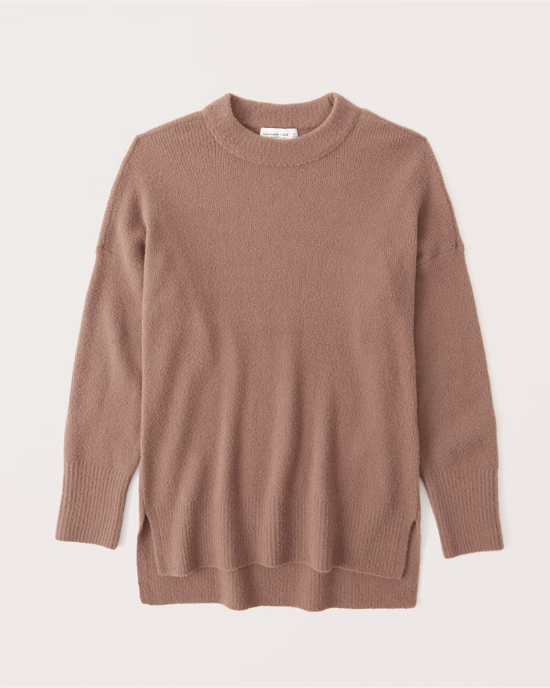 Women's DreamLush Oversized Legging-Friendly Crew Sweater | Women's Tops | Abercrombie.com | Abercrombie & Fitch (US)