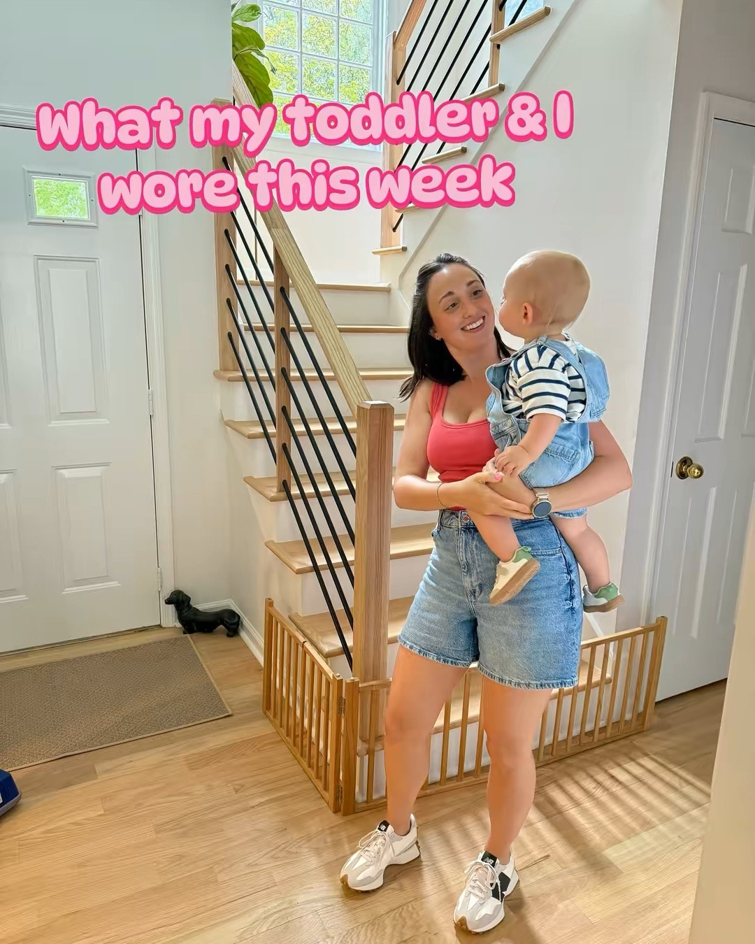 What my toddler boy and I wore this week