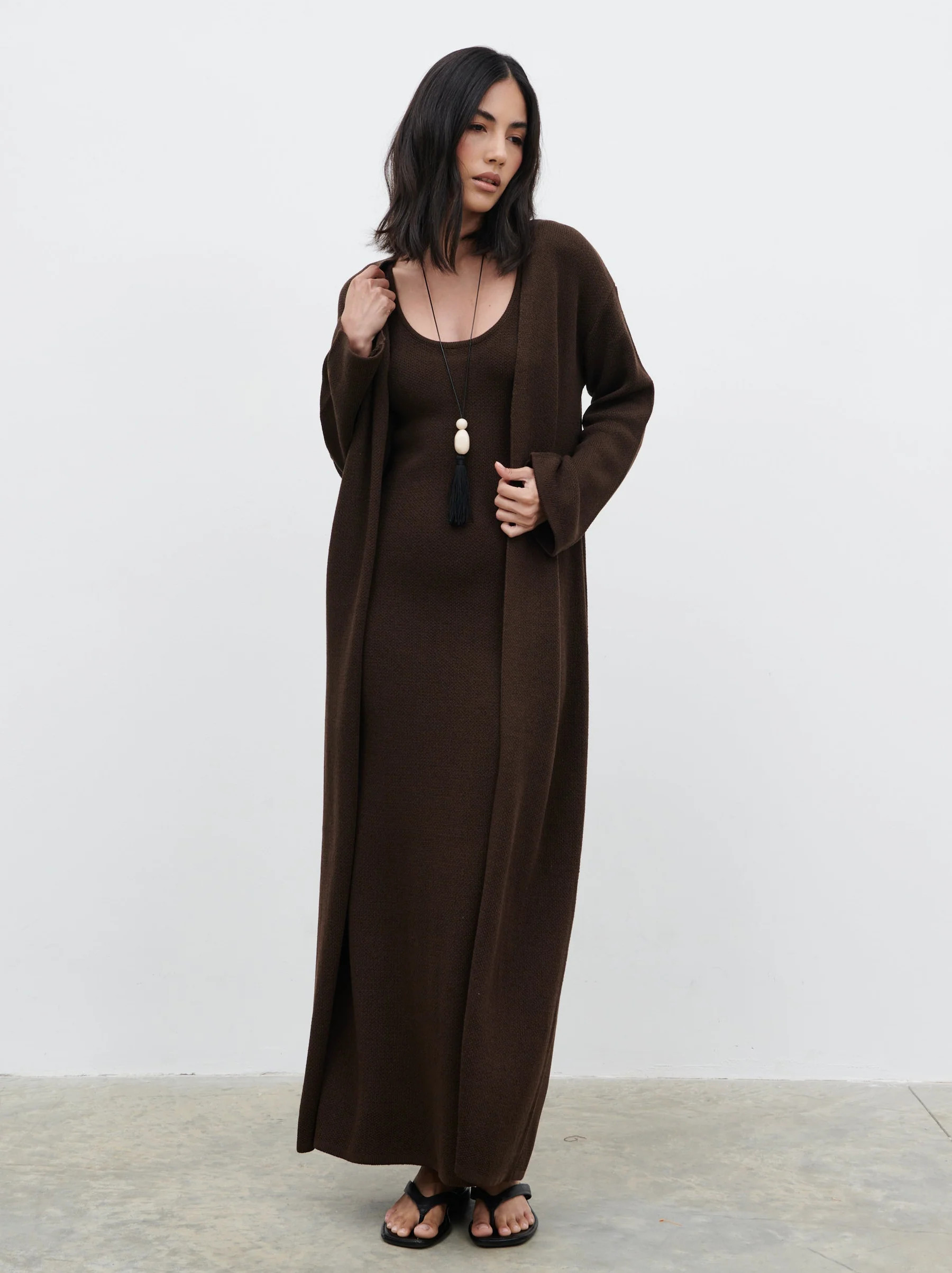 Dora Maxi Knit Cardigan | Pretty Lavish (UK)