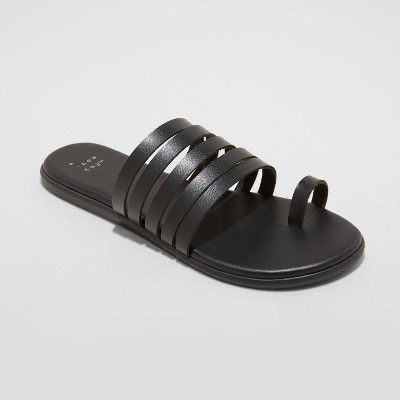 Women's Holly Strappy Toe Loop Sandals - A New Day™ | Target
