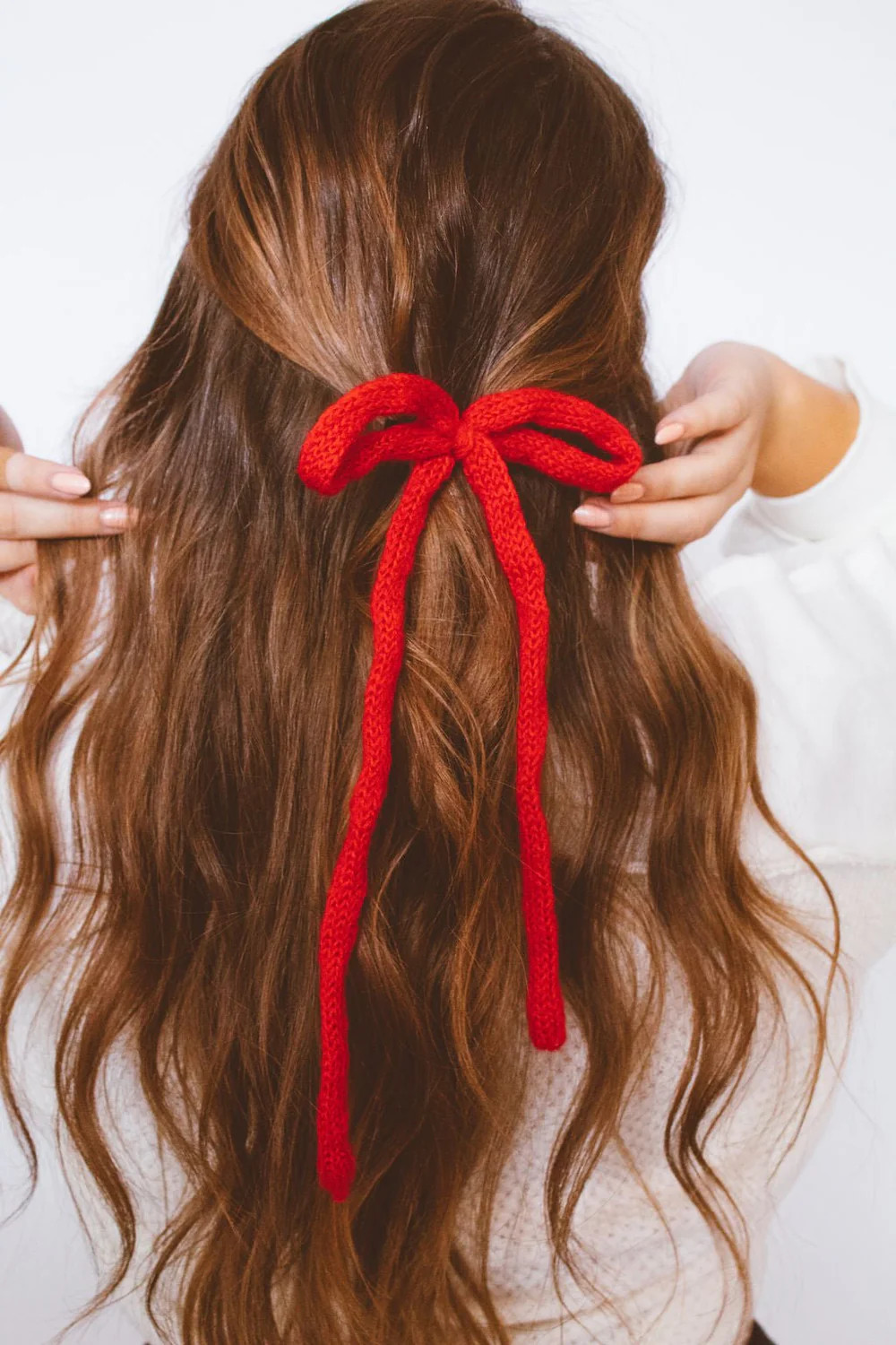 Knit Long Bow Clip | Shop Andi