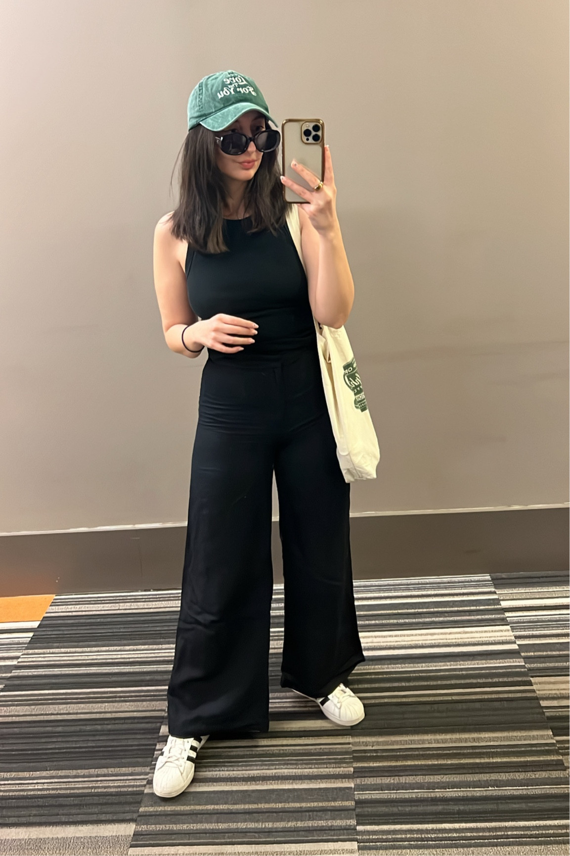 Casual ootd: black linen pants, black tank, hat and tote bag 🖤

#LTKU #LTKfindsunder100 #LTKstyletip