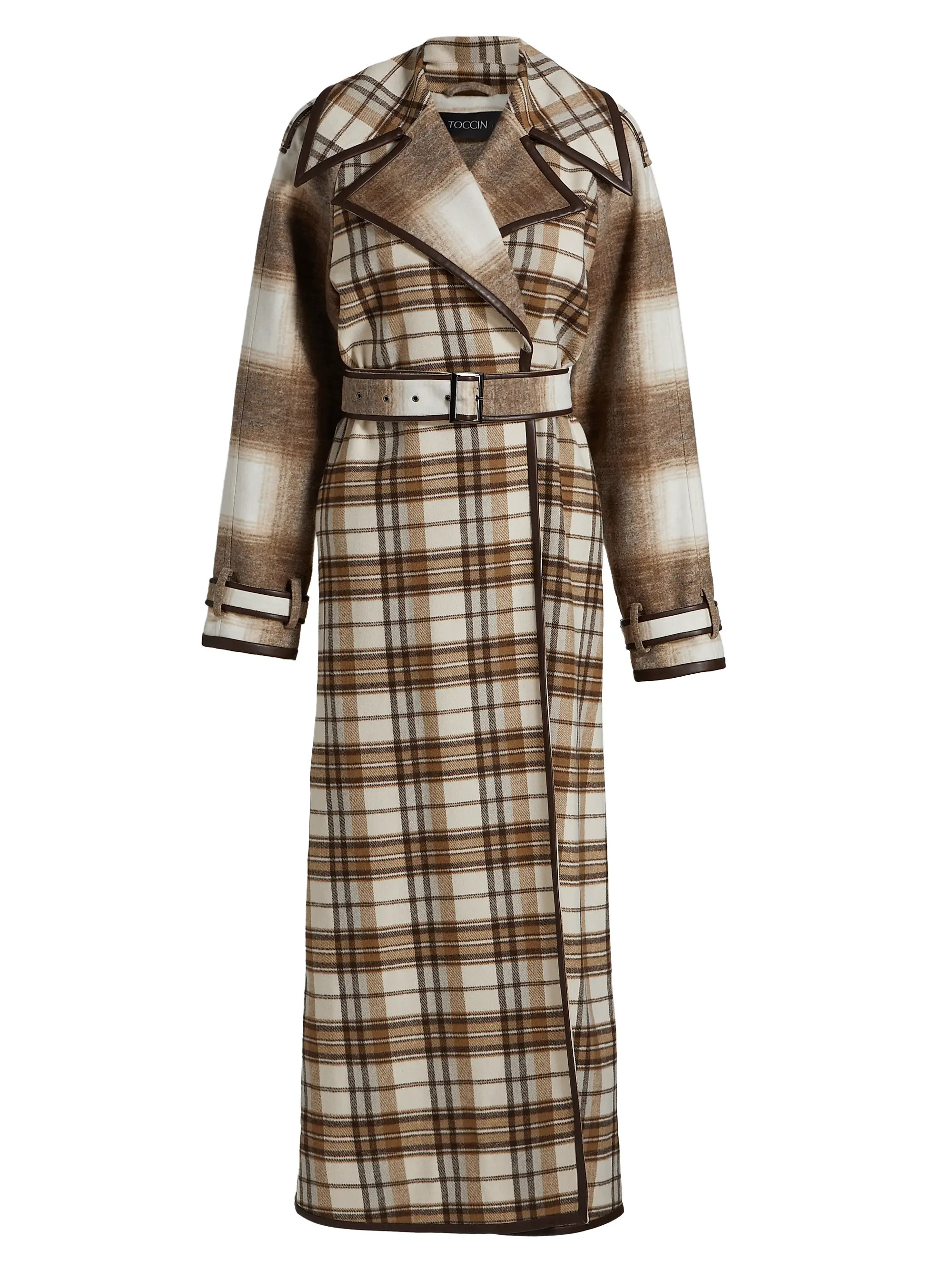 Chloe Plaid Trench Coat | Saks Fifth Avenue