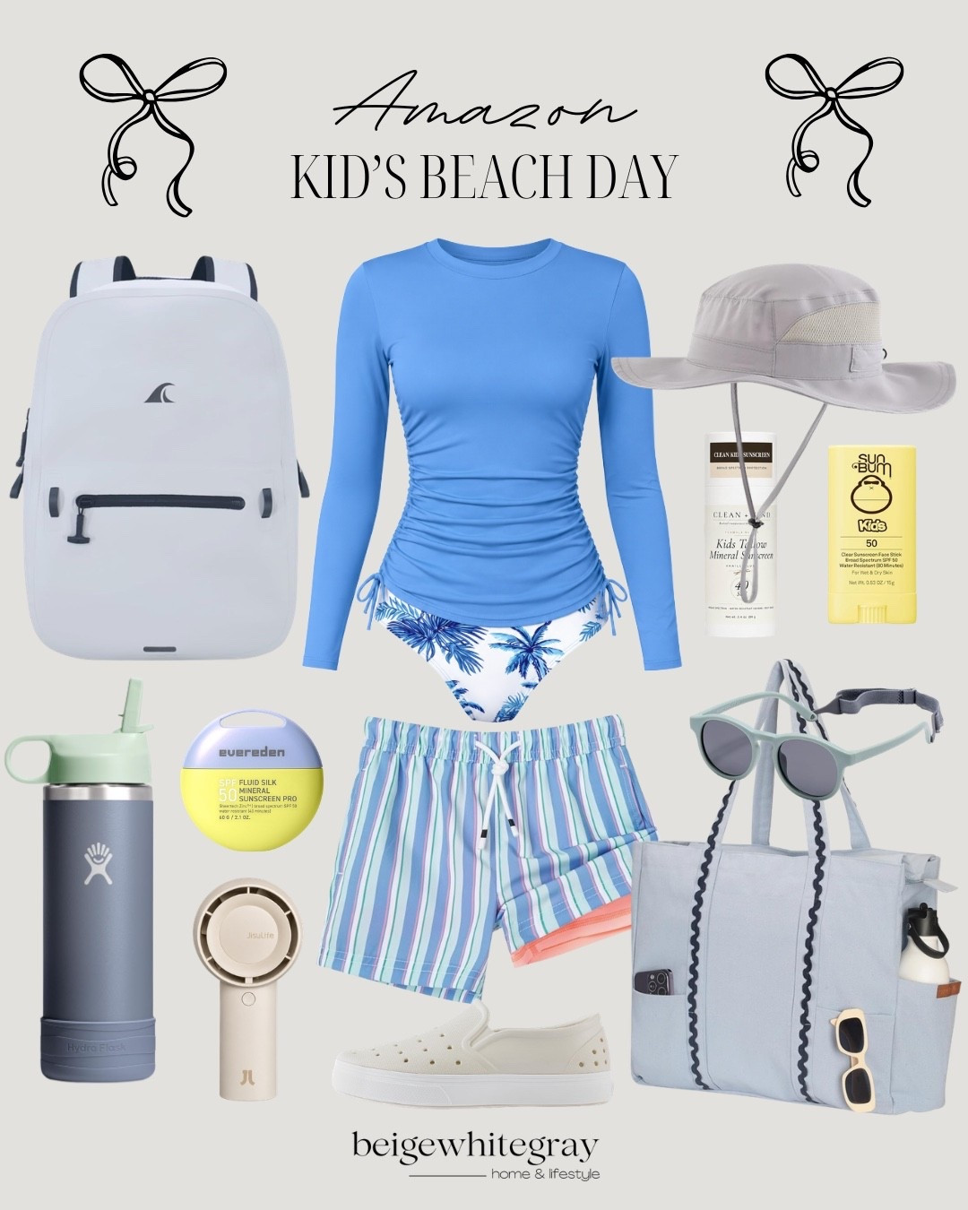 Get ready for a fun beach day with these Amazon essentials for kids. Perfect for a sunny day out! #BeachDay #AmazonFinds