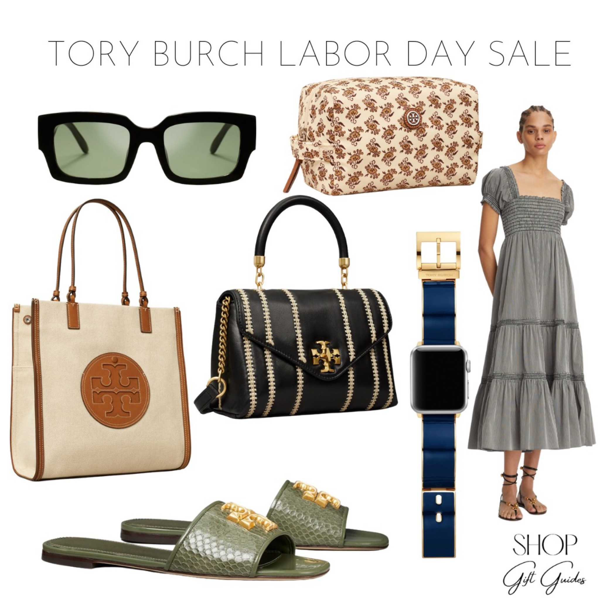 Tory Burch Labor Day sale picks! 

Tory Burch purse | Tory Burch tote bag | Apple Watch band | tory Burch green sandals | Tory Burch patterned cosmetic bag | sunglasses | nap dress 

#LTKSale #LTKsalealert #LTKGiftGuide