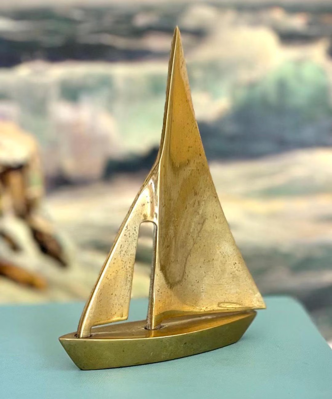 Vintage Brass Sailboat - 4-3/4" X 3-1/2" X 3/4" - Vintage Brass Boat - Vintage Maritime Decor - V... | Etsy (US)