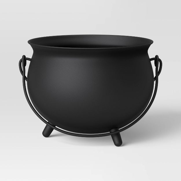 Metal Cauldron Decorative Basket Black - Threshold™ | Target