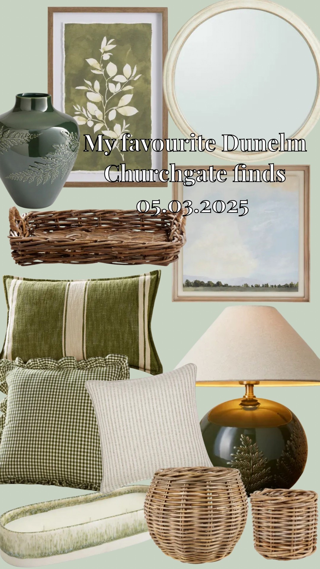 Dunelm neutral and green home interior decor finds! Churchgate collection. My favourites from 05.03.25 

#LTKhome