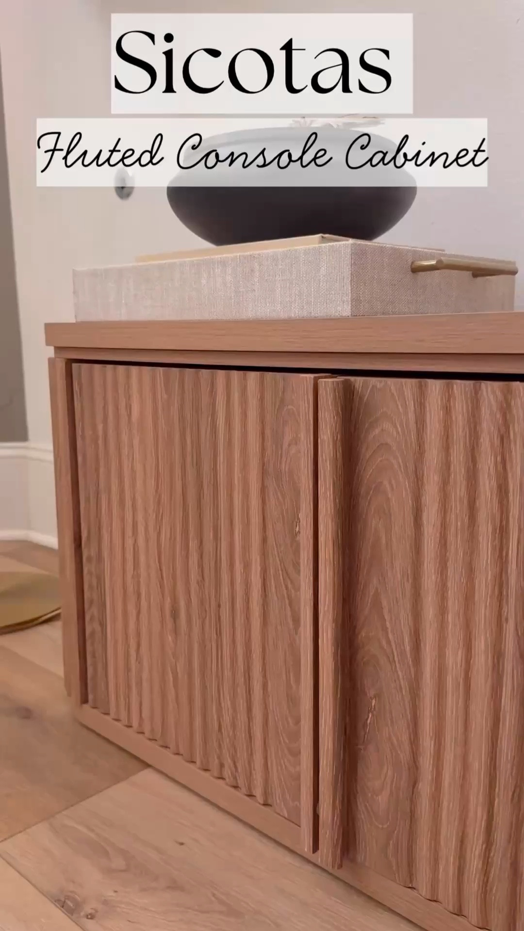 Fluted tv console cabinet #amazon #cabinet #midcentury #fluteddesign #curved 

#LTKHome