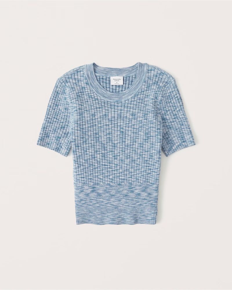 Women's Elevated Knit Baby Tee | Women's Tops | Abercrombie.com | Abercrombie & Fitch (US)