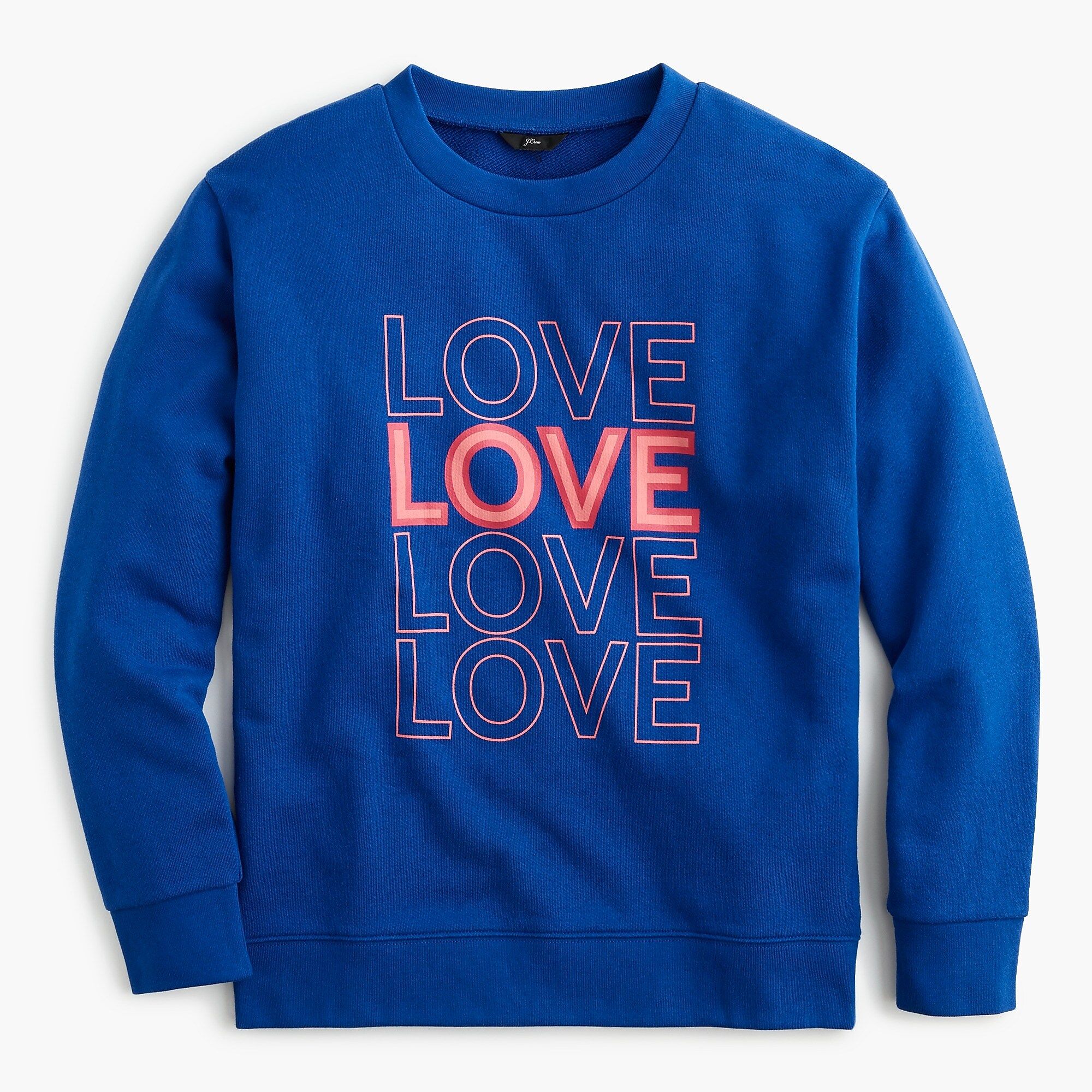 "LOVE" pullover sweatshirt | J.Crew US