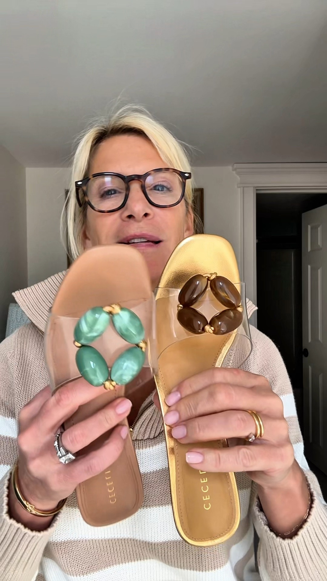 I’m a freak for clear plastic sandals. I think they are the most flattering sandals in a bare leg - hands down

#LTKootd #LTKOver40 #LTKTravel
