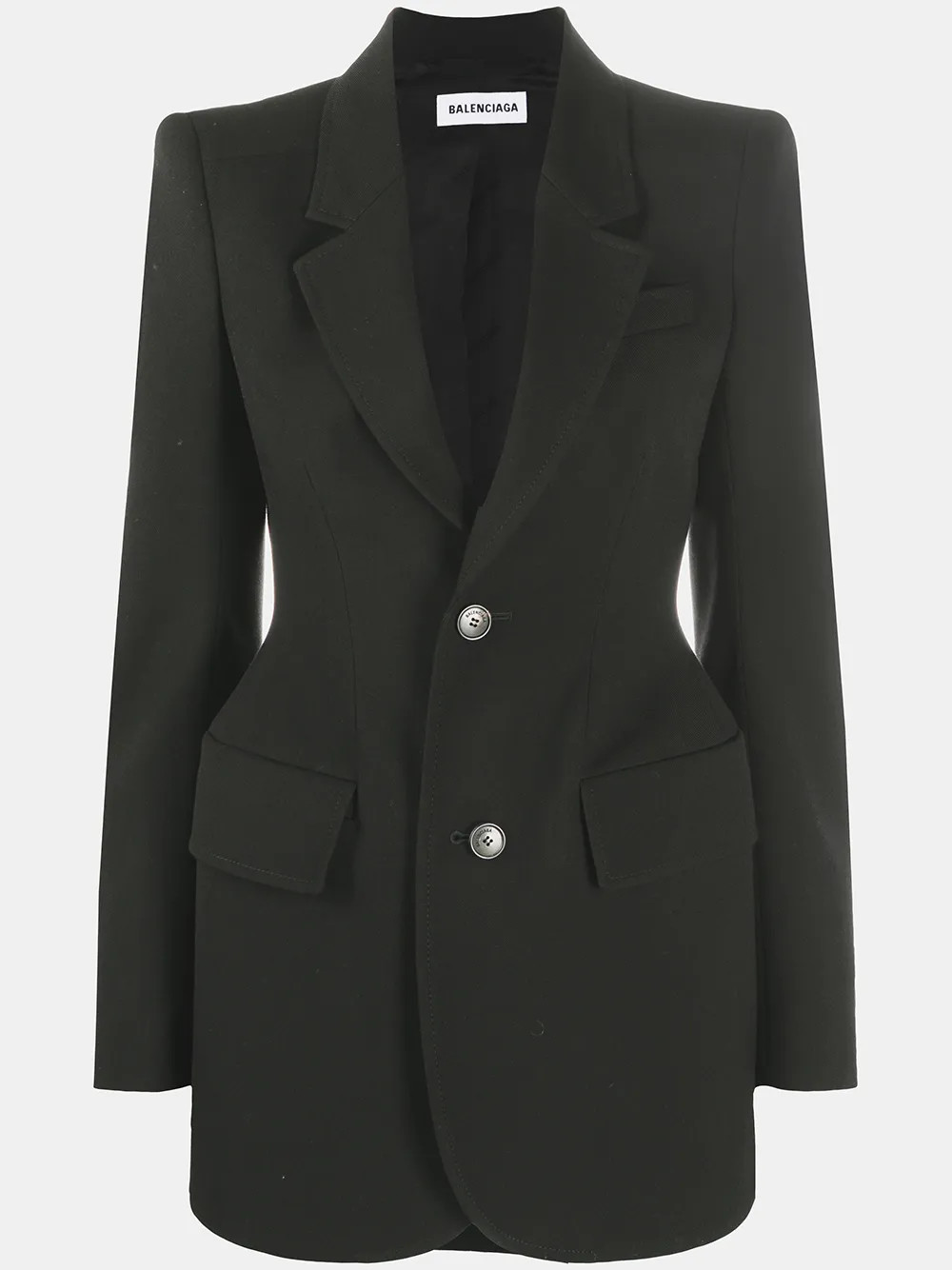 Hourglass single-breasted blazer | Farfetch (CN)