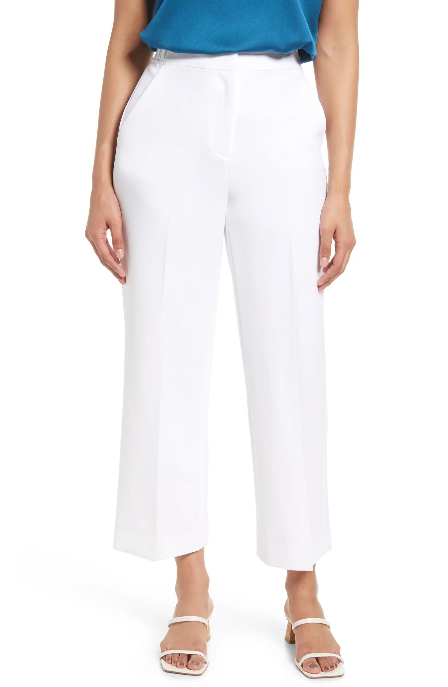 Elastic Back Crop Pants | Nordstrom