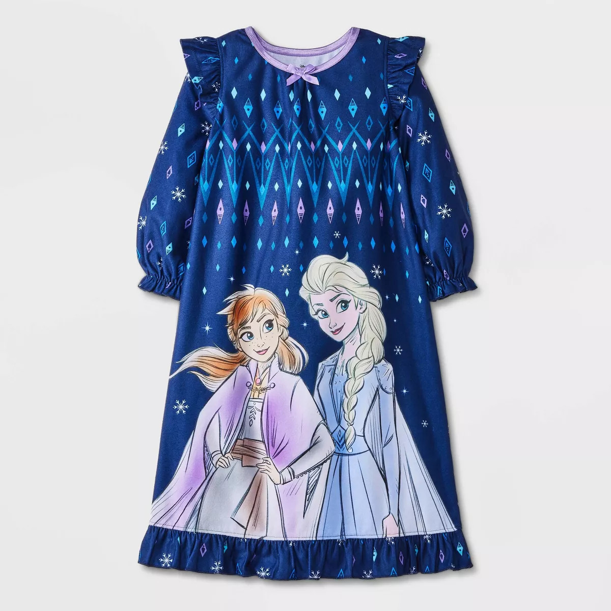 Toddler Girls' Frozen Anna and Elsa NightGown Pajama - Blue | Target