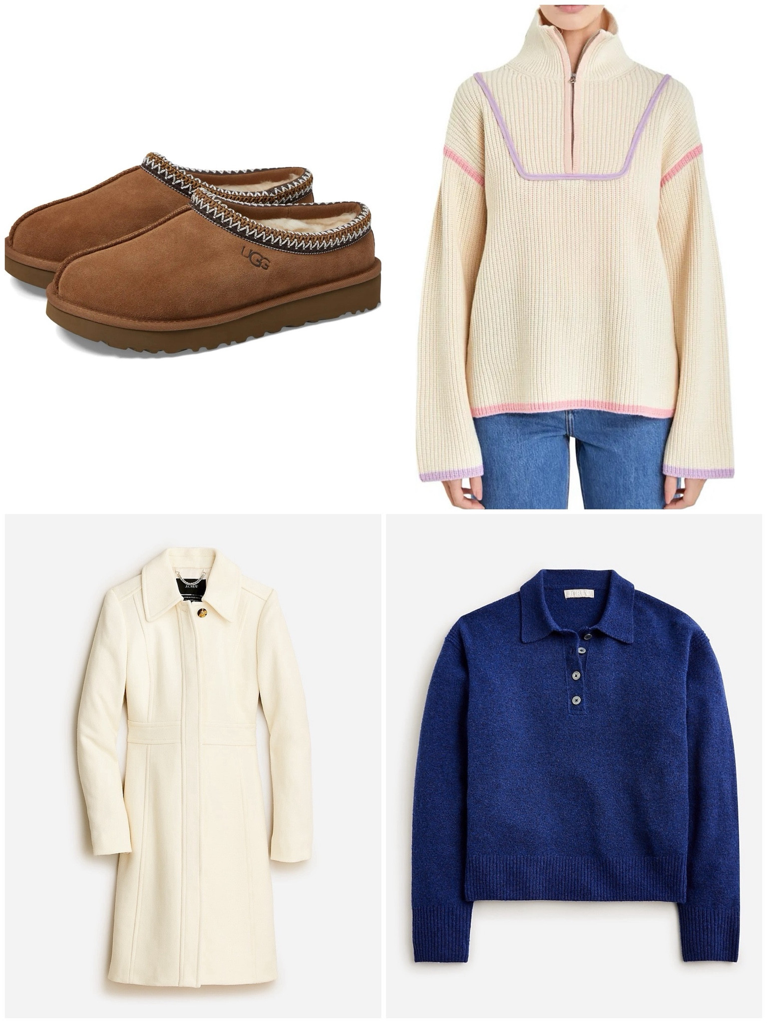 This weekend’s best sellers & your favs:
Ugg Tasman are a popular fall clog. 
This English Factory pullover sweater is gorgeous for Light Springs!
J.Crew’s lady coat is always a classic style. 
This J.Crew sweater is Heathered, but this color is historically a Spring navy!

#createdcolorful #createdcolorfulspring #hocspring #tcispring #pcaspring #lightspring #warmspring #truespring #brightspring #clearspring #paintboxspring #bluespring

#LTKStyleTip #LTKSaleAlert #LTKSeasonal