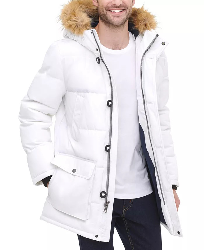 Tommy Hilfiger Men's Heavyweight Long Snorkel Coat & Reviews - Coats & Jackets - Men - Macy's | Macys (US)