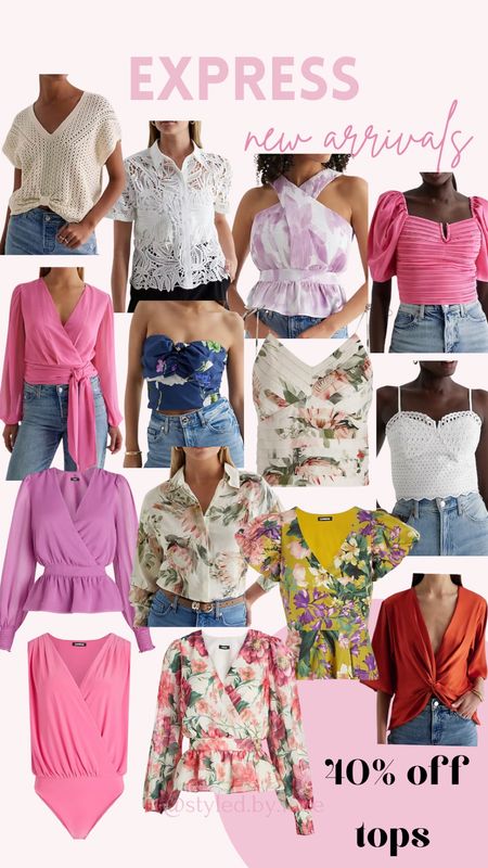 I am quite literally swooning over all of these statement tops at Express. Right now you can get them 40% off. It’s the perfect time to get that new summer top, work top, date night top. I mean I literally am so excited for this drop. 

#LTKunder50 #LTKworkwear #LTKsalealert