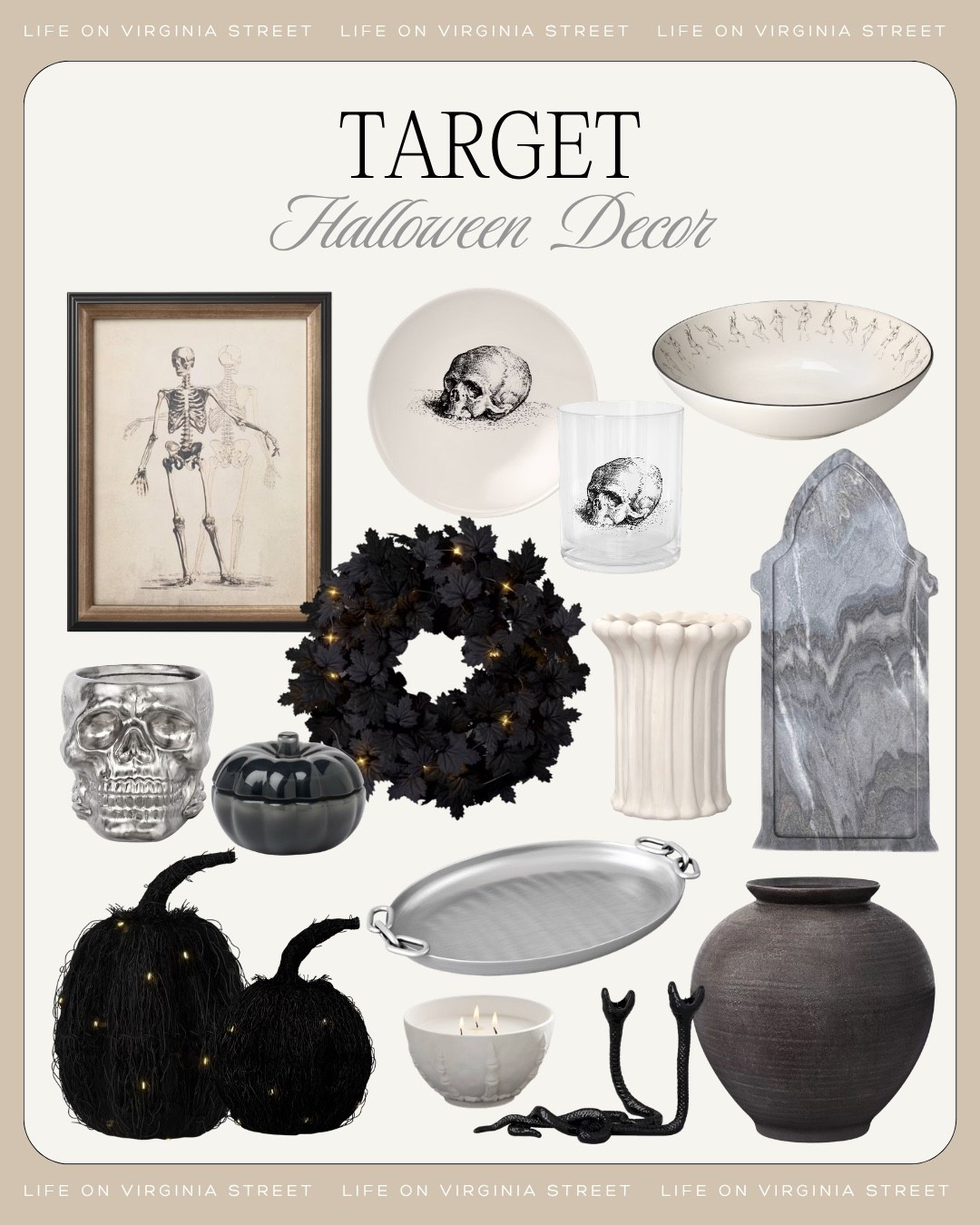 Target Halloween Decor 🎃

target halloween decor, target halloween decorations, target halloween 2026, target halloween collection, target halloween finds, target halloween home decor, target spooky decor, target seasonal decor, Hyde and EEK Boutique, Threshold halloween decor, halloween home decor, halloween decorations, halloween decorating ideas, spooky season decor, spooky home decor, elevated halloween decor, sophisticated halloween decor, elegant halloween decor, vintage halloween decor, classic halloween decor, traditional halloween decor, moody halloween decor, gothic halloween decor, haunted house decor, haunted mansion decor, haunted heirloom decor, antique inspired halloween, old world halloween decor, halloween living room decor, halloween entryway decor, halloween mantel decor, halloween dining room decor, halloween kitchen decor, halloween bedroom decor, halloween tabletop decor, halloween porch decor, halloween outdoor decor, halloween wreath, halloween garland, halloween doormat, halloween pillows, halloween throw blanket, halloween wall art, halloween candles, taper candles, black taper candles, halloween candle holders, brass candlesticks, halloween lanterns, lighted halloween decor, ghost decor, ceramic ghost, lighted ghost, ghost pillow, pumpkin decor, faux pumpkins, ceramic pumpkins, black pumpkins, jack o lantern decor, lighted pumpkins, skeleton decor, skull decor, raven decor, crow decor, bat decor, spider decor, spiderweb decor, black cat decor, witch decor, witch hat decor, haunted house decor, decorative houses, spooky village, halloween trees, black halloween tree, halloween figurines, decorative books, apothecary decor, cloche decor, black and cream halloween decor, neutral halloween decor, black halloween decor, burgundy halloween decor, orange halloween decor, velvet halloween decor, vintage inspired halloween art, halloween tablescape, halloween serveware, halloween party decor, trick or treat decor, halloween front porch, spooky porch decor, New Traditional halloween decor

#LTKHome #LTKSeasonal