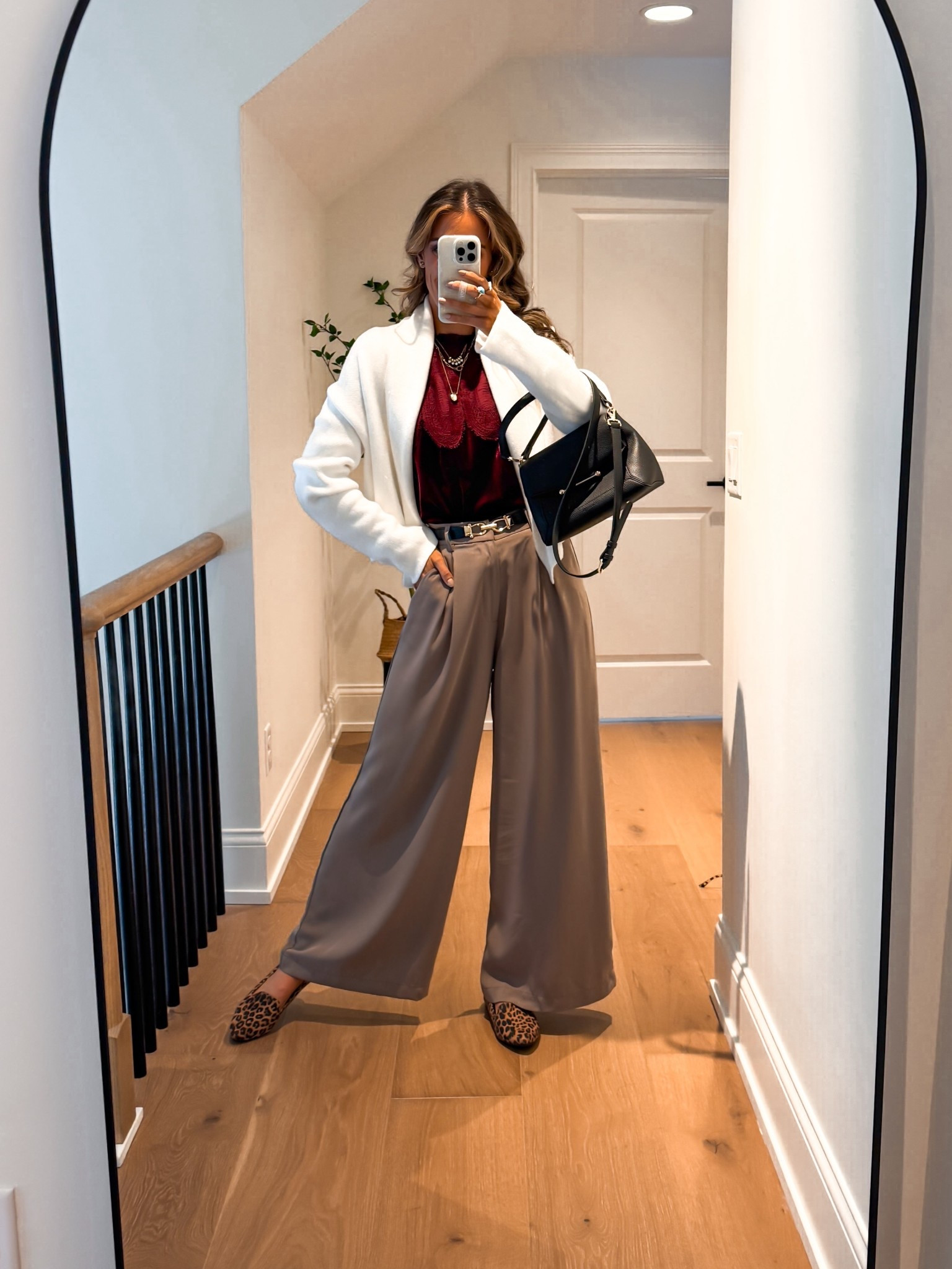 Wearing a size small top and size xsmall work pants. Waist is elastic. 

Holiday workwear | work top | trousers | Christmas outfit | holiday outfit | church outfit | work pants | cyber week | black Friday 

#LTKHoliday #LTKWorkwear #LTKmomlife