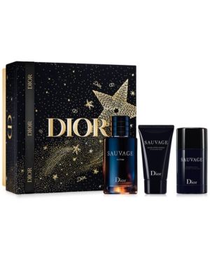 Dior Men's 3-Pc. Sauvage Parfum Gift Set | Macys (US)