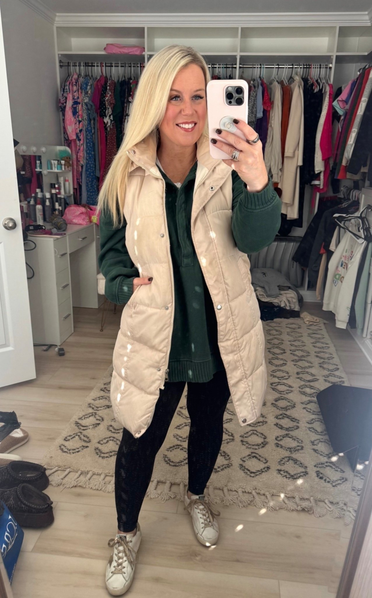My favorite puffer vest from Amazon. I throw it over everything ! I also have it in black. Paired with this cozy oversized pullover from aerie 

Would make great Christmas gifts 

#LTKGiftGuide #LTKPetite #LTKHoliday
