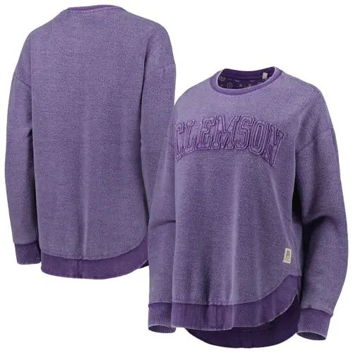 Women's Pressbox Purple Clemson Tigers Ponchoville Pullover Sweatshirt at Nordstrom, Size Medium | Nordstrom