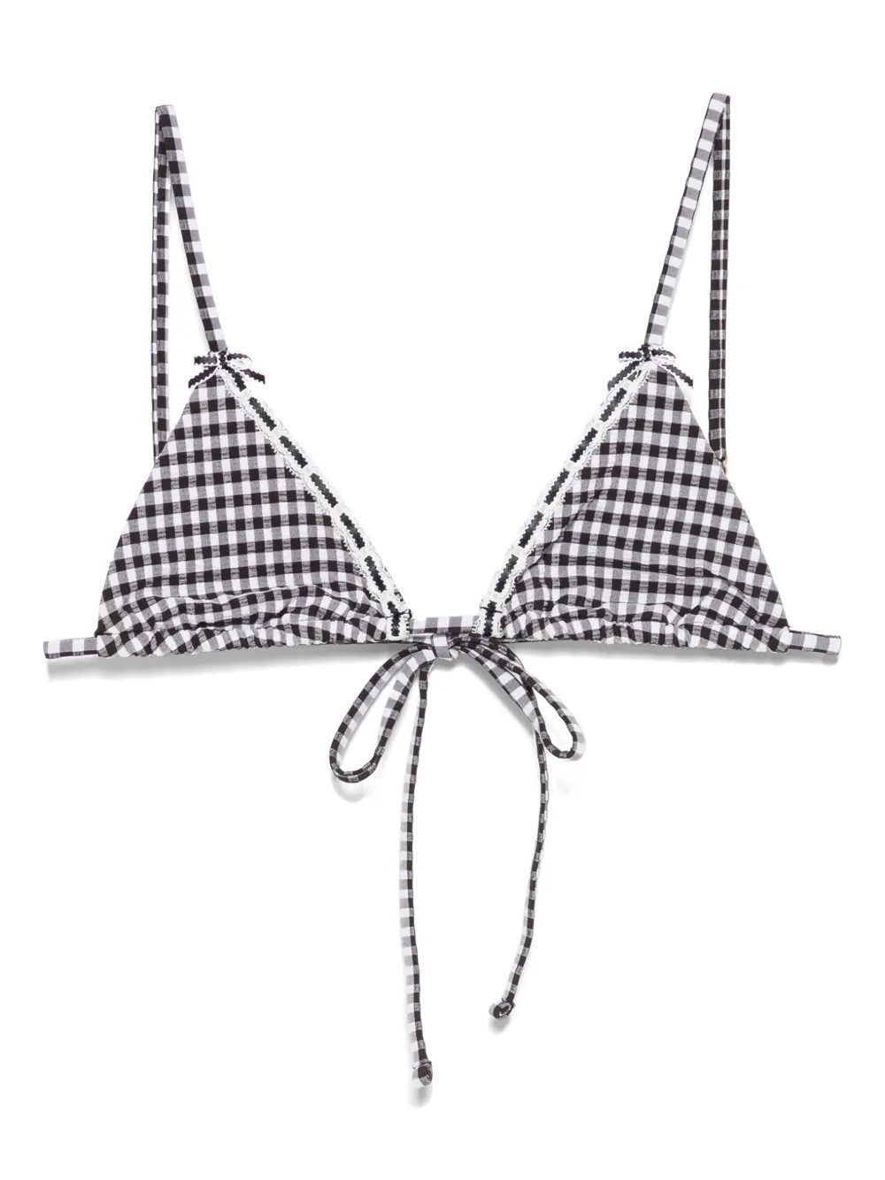 Frankies Bikinis Lumia Bikini Top | Black | FARFETCH | Farfetch Global