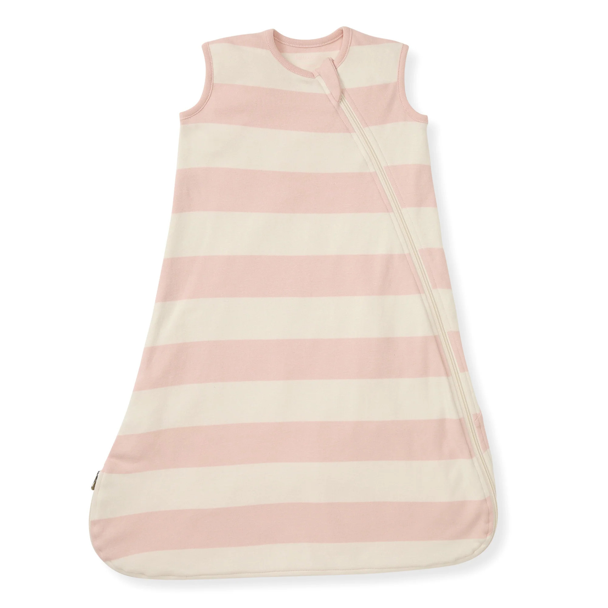 Rugby Stripe Organic Lightweight Beekeeper™ Wearable Baby Blanket - Pink Sand | Burt's Bees Baby