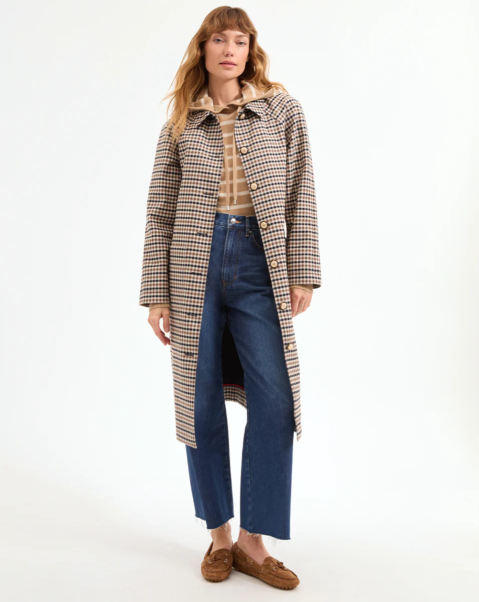 Quinton Plaid Coat | Veronica Beard