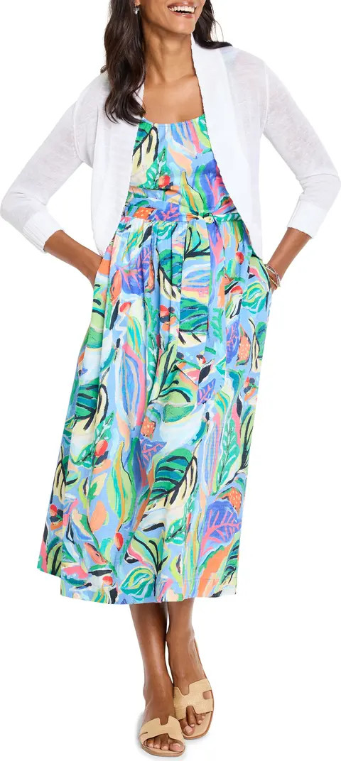 Sophie Island Beat Cotton Midi Sundress | Nordstrom