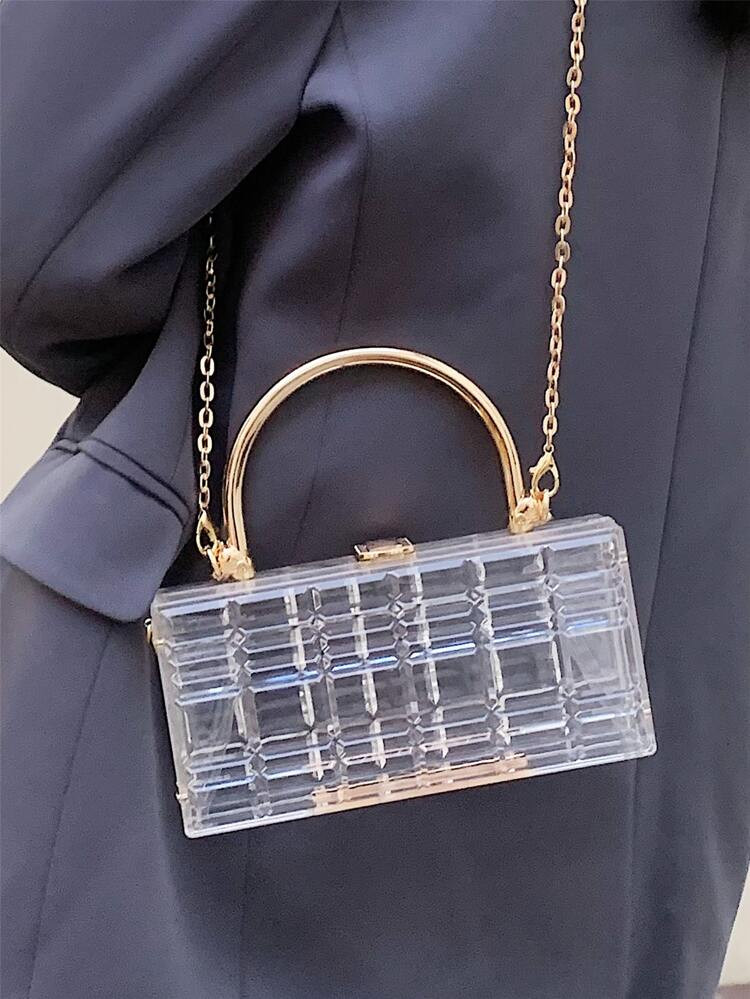 Mini Clear Chain Box Bag
       
              
              $17.90        
    (3)
        $17.... | SHEIN