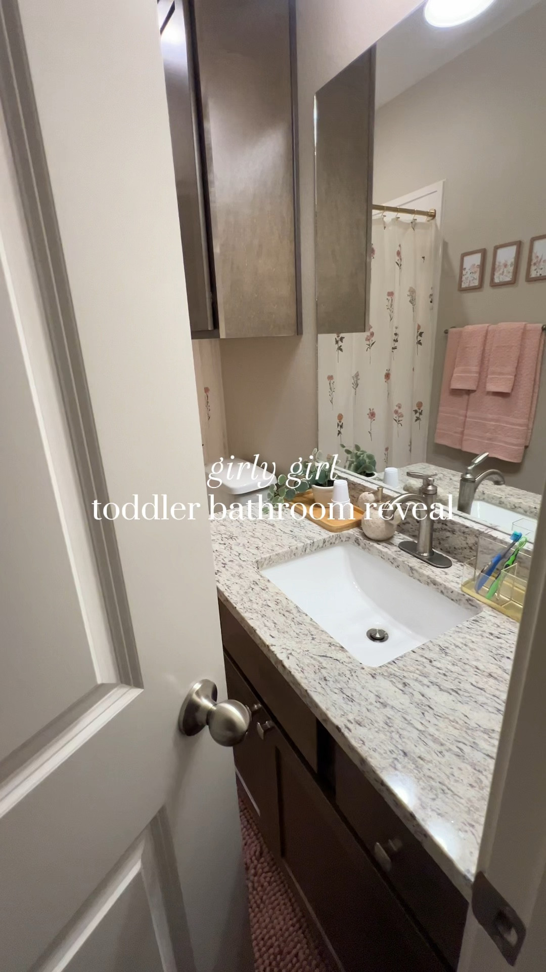 Girly girl toddler bathroom reveal 💕

#LTKkids #LTKhome #LTKVideo